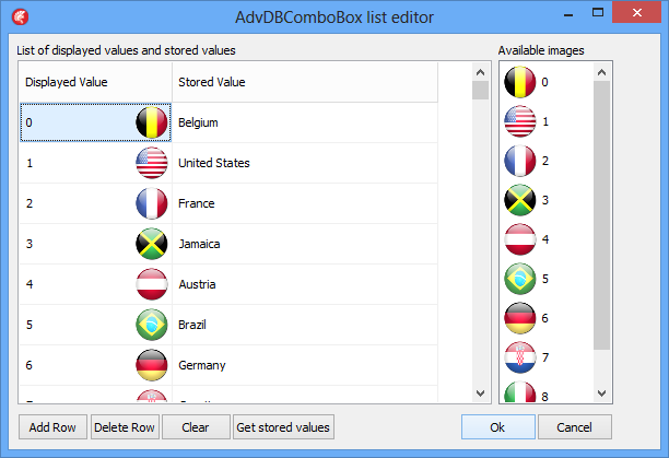 TAdvDBComboBox editor