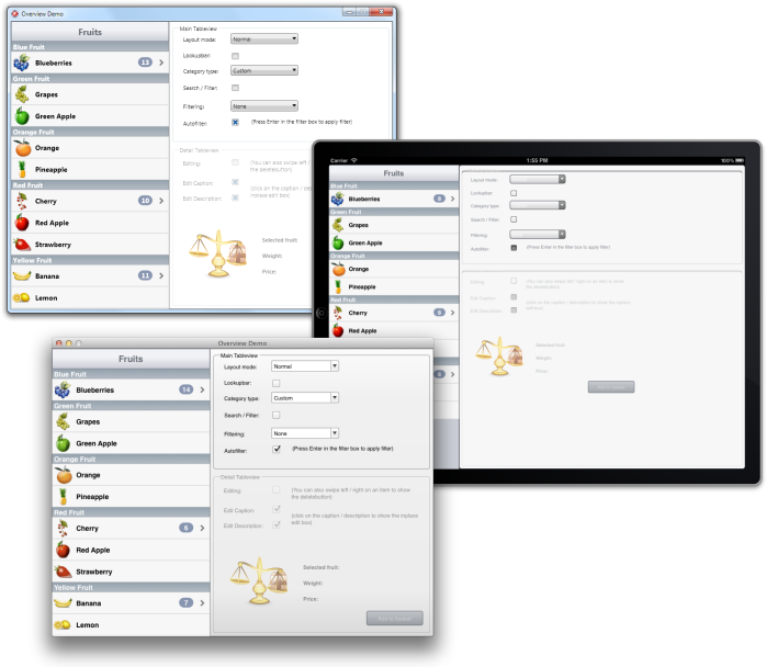 TMS TableView for FireMonkey screenshot TMS TableView for FireMonkey screenshot