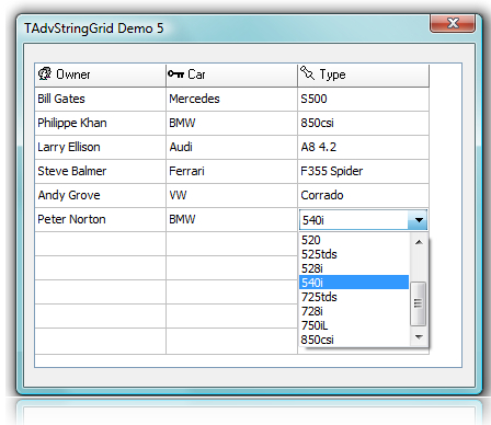 Grid : Advanced edit controls