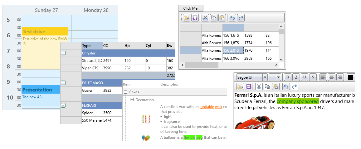 UI controls set for 3 frameworks & 5+ OS's