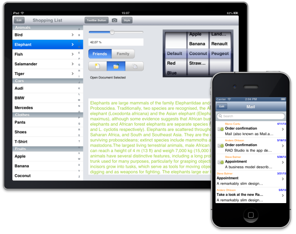 Styleable cross-platform FireMonkey controls