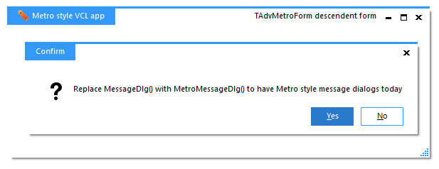 MetroMessageDlg