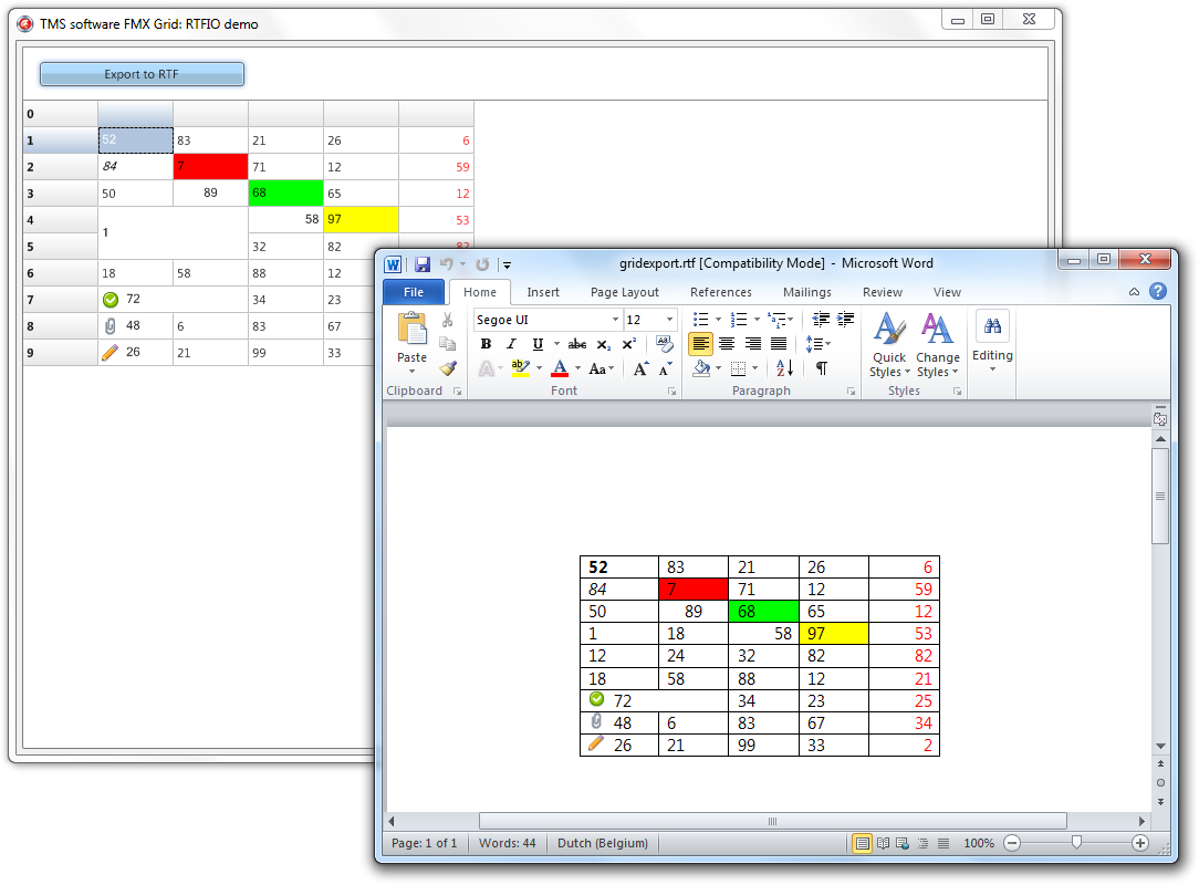 FireMonkey grid