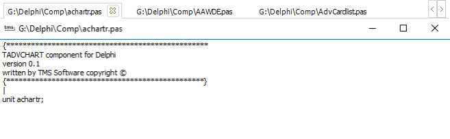 Delphi component VCL TAdvOfficeMDITabSet