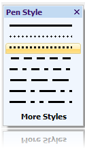 TAdvOfficePenStyleSelector