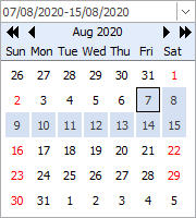 Delphi component VCL Planner Calendar