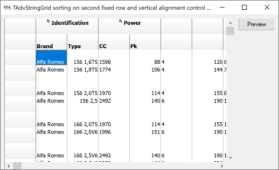 vcl grid sorting