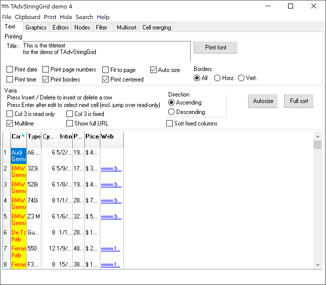 vcl grid