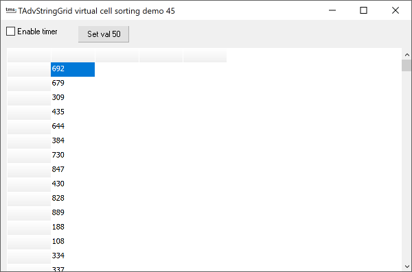 vcl grid sorting