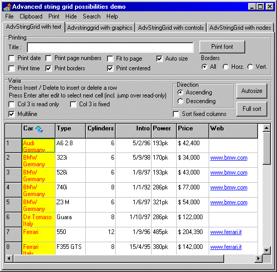 vcl grid