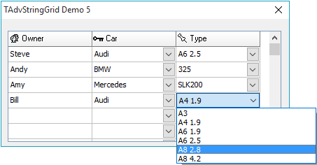 Grid : Advanced edit controls