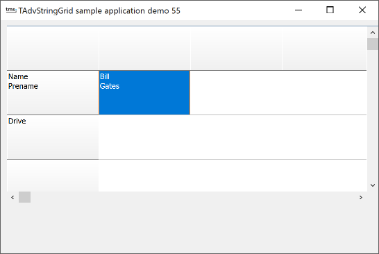 vcl grid editing