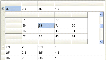 vcl grid inside grid