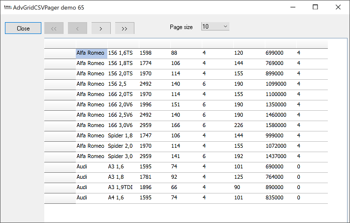 vcl grid