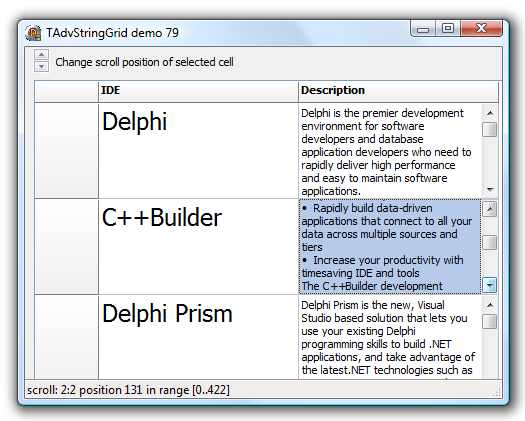 vcl grid scrollbars