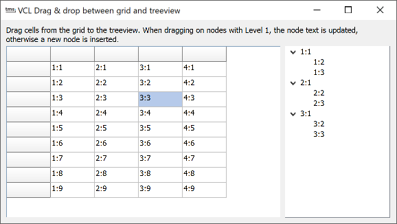 vcl grid drag and drop