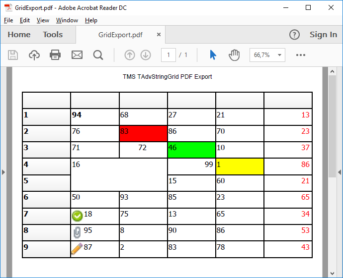 vcl grid pdf export