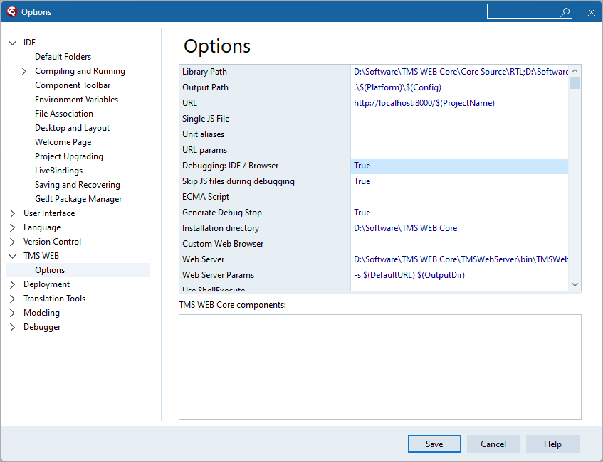 TMS Software Delphi  Components 