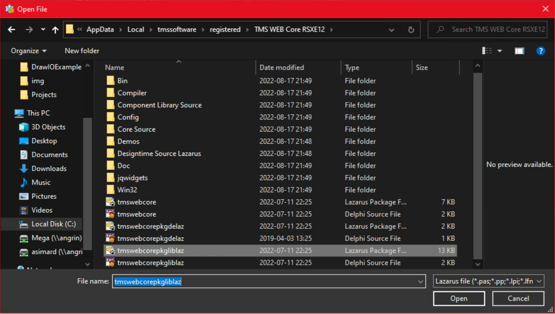 TMS Software Delphi  Components 