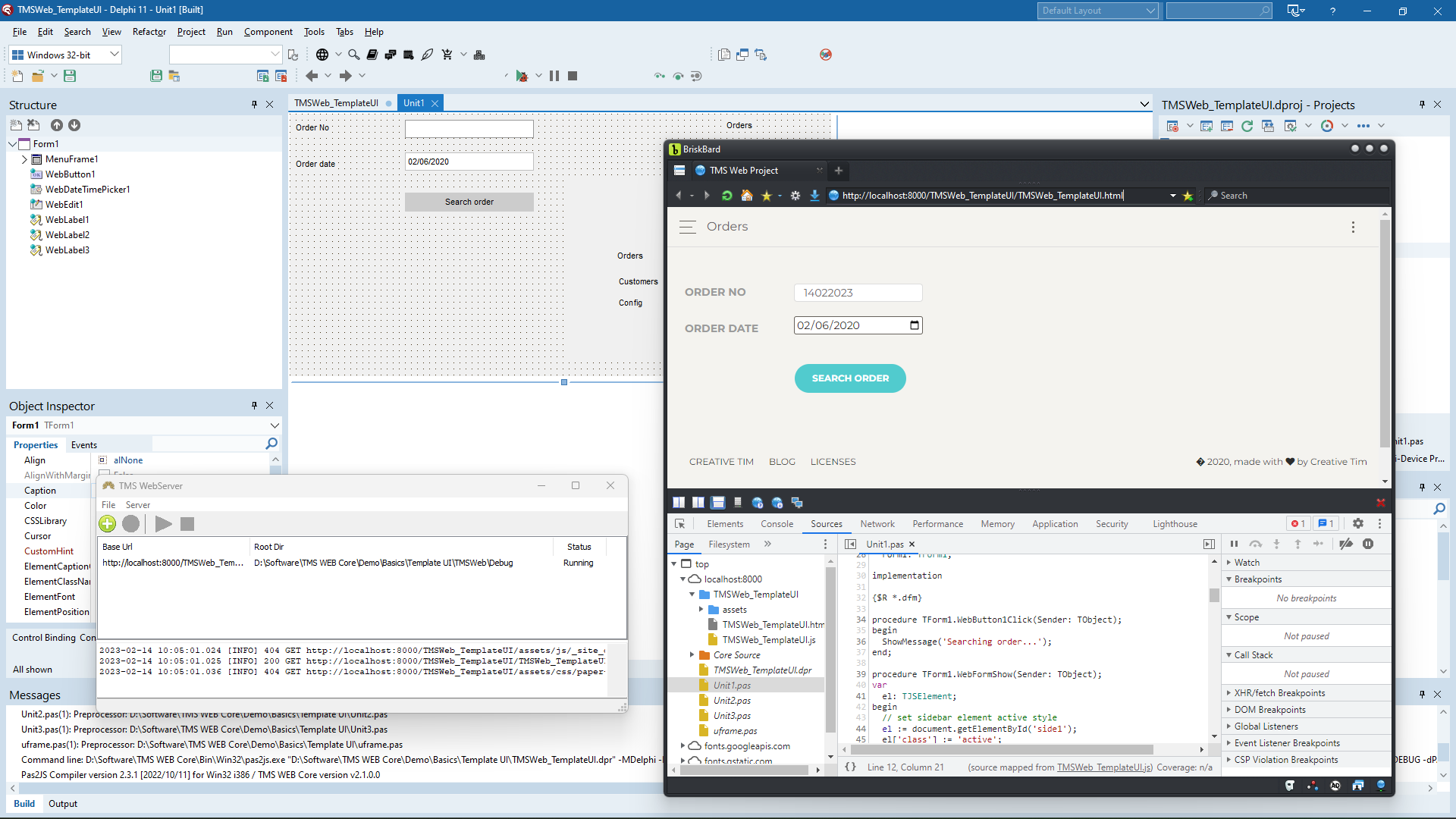 TMS Software Delphi  Components 