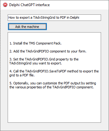 TMS Software Delphi  Components 