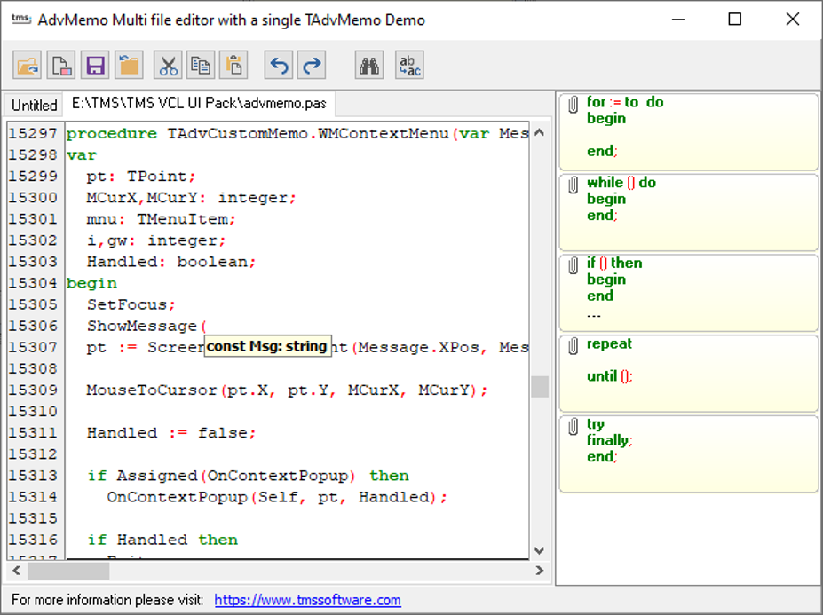 TMS Software Delphi Components
