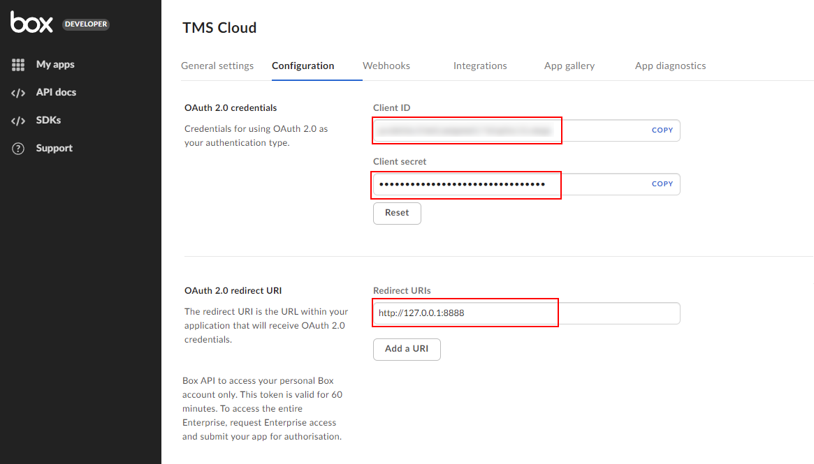 Dropbox is failing to reply to the app - TMS FNC Cloud Pack - TMS Support Center