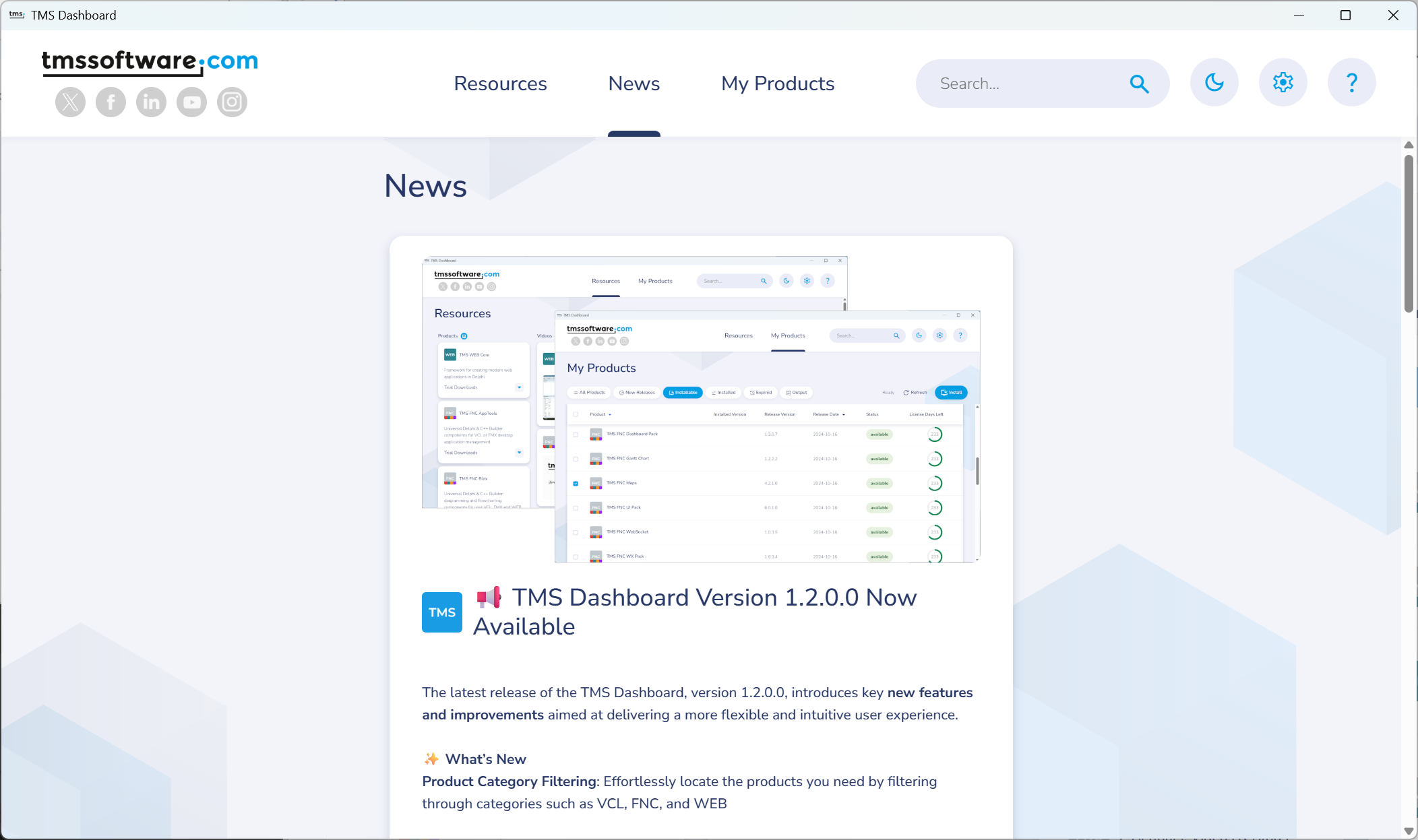 TMS Software Delphi  Components 