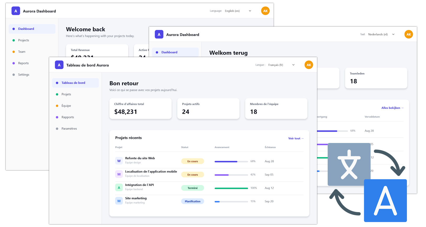 Switch application languages instantly at runtime