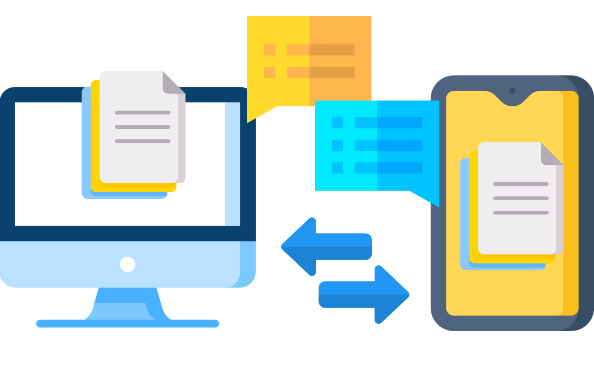 Send and receive binary and text messages from all platforms