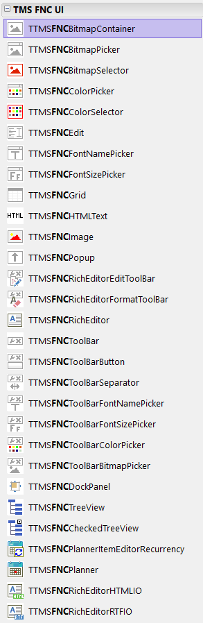 TMS Software Delphi  Components 