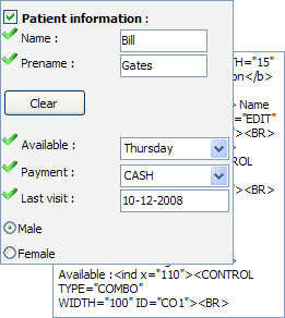 vcl html form