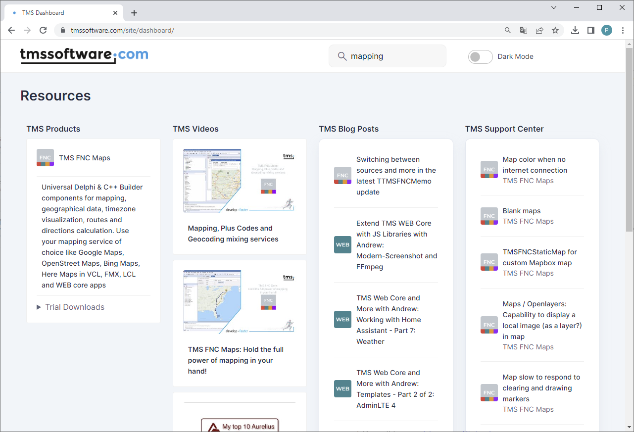 TMS Dashboard