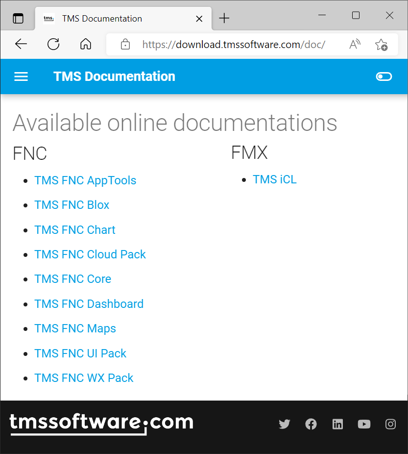 TMS Software Delphi  Components 