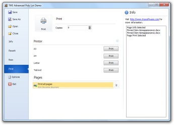 TMS Software Delphi  Components 