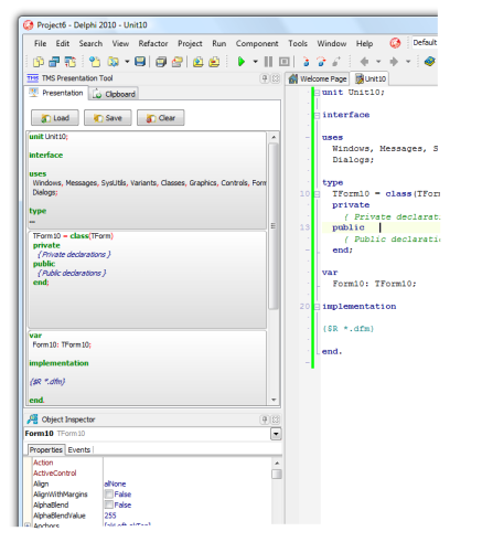 TMS Presentation Tool