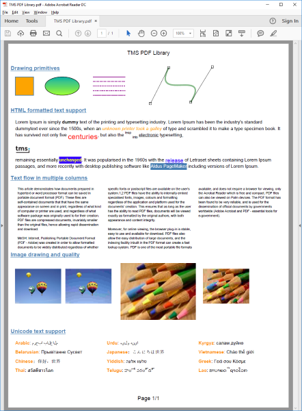 TMS Software Delphi  Components 