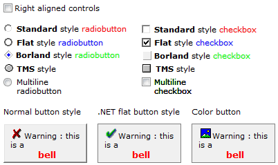 vcl html buttons