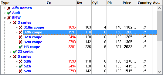 Delphi component VCL TTreeList