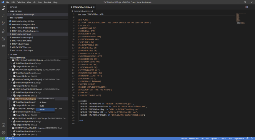 TMS Software Delphi  Components 