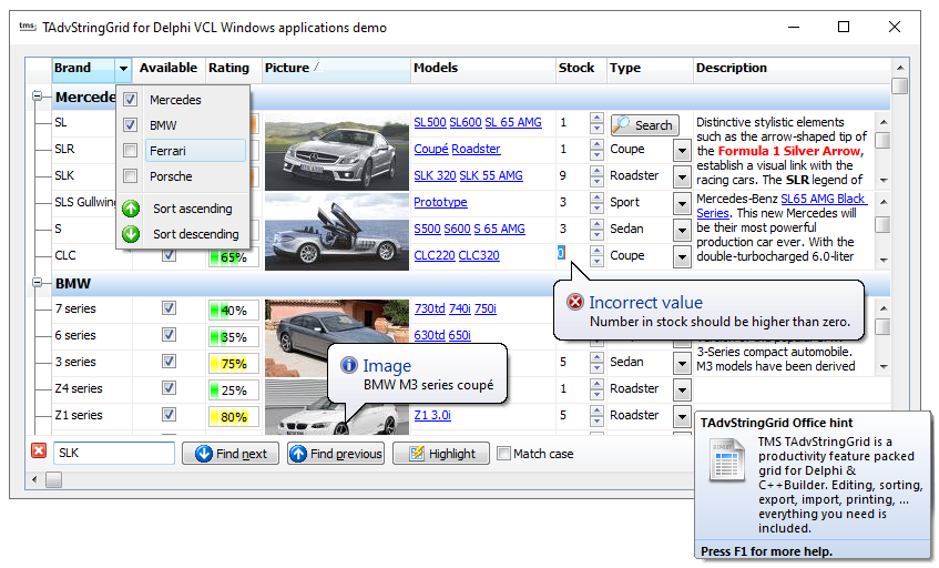 TMS Software Delphi  Components 