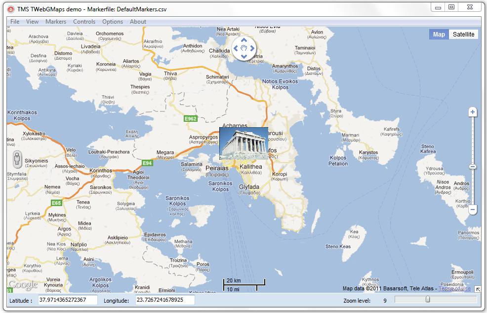 Image result for TMS VCL/FMX WebGMaps